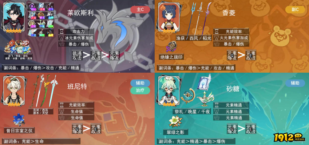 原神莱欧斯利的融化流如何配队 原神莱欧斯利的融化流配队阵容说明