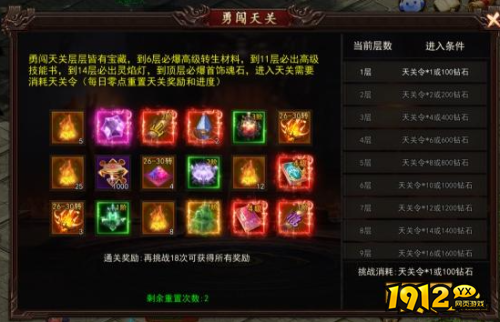 《神魔诛天2》勇闯天关系统怎么玩 勇闯天关系统玩法介绍