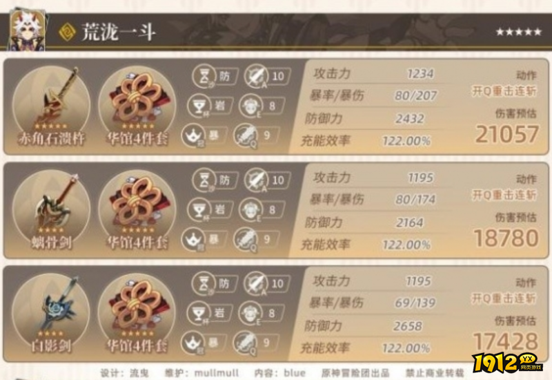 原神4.0岩系角色荒泷一斗参考面板是什么 原神4.0岩系角色荒泷一斗参考面板一览 原神4.0岩系角色荒泷一斗参考面板是什么 原神4.0岩系角色荒泷一斗参考面板一览