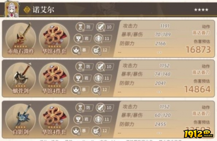 原神4.0岩系角色诺艾尔参考面板是什么 原神4.0岩系角色诺艾尔参考面板一览