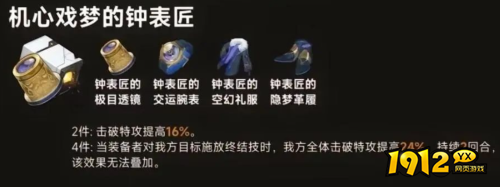 崩坏：星穹铁道机心戏梦的钟表匠怎么样 崩坏：星穹铁道机心戏梦的钟表匠遗器介绍