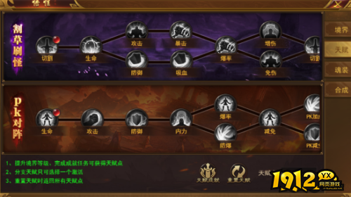 《霸者天下》境界天赋怎么玩 境界天赋介绍