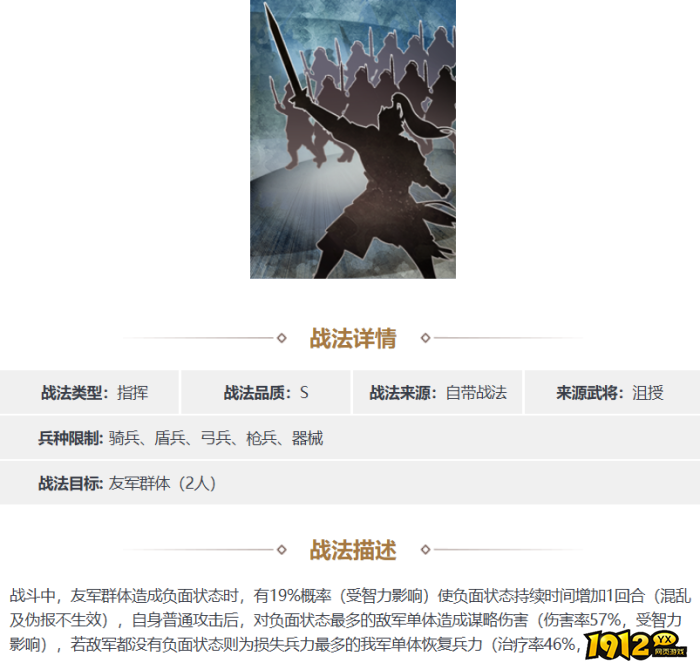 三国志·战略版监统震军战法是什么 三国志·战略版监统震军战法详情