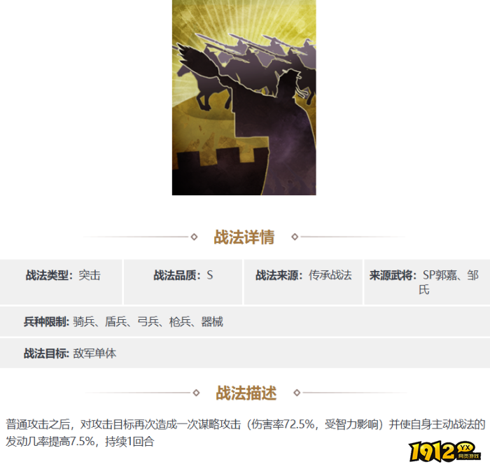 三国志·战略版先成其虑战法是什么 三国志·战略版先成其虑战法详情
