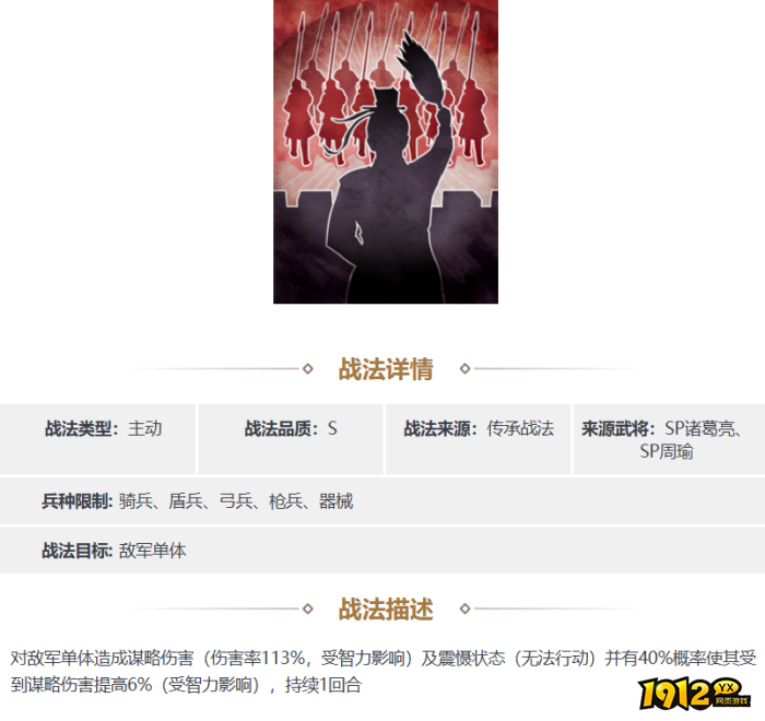三国志·战略版焰逐风飞战法是什么 三国志·战略版焰逐风飞战法详情