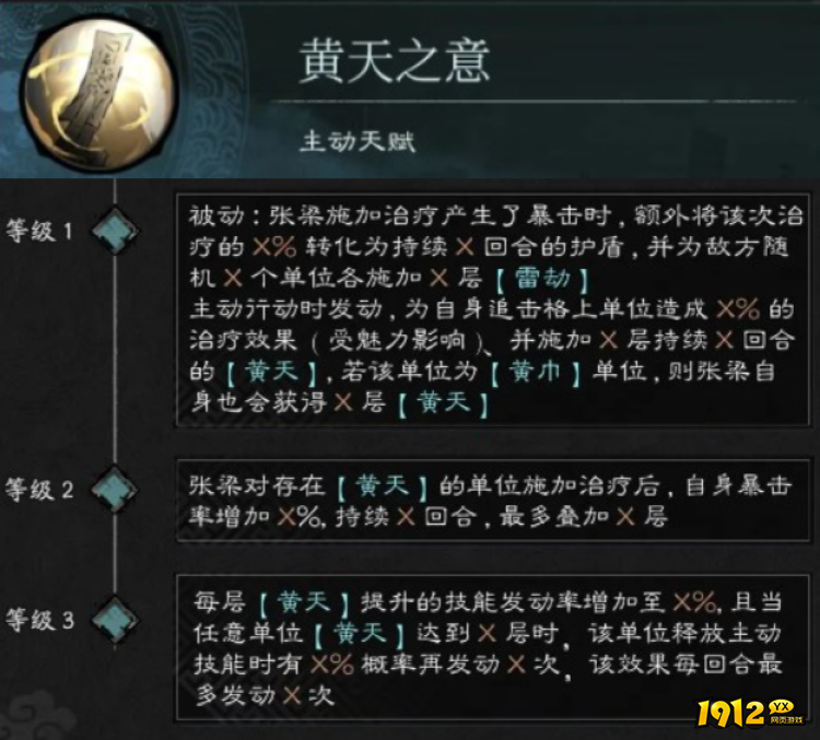 三国：天下归心张梁天赋技能是什么 三国：天下归心张梁天赋技能介绍