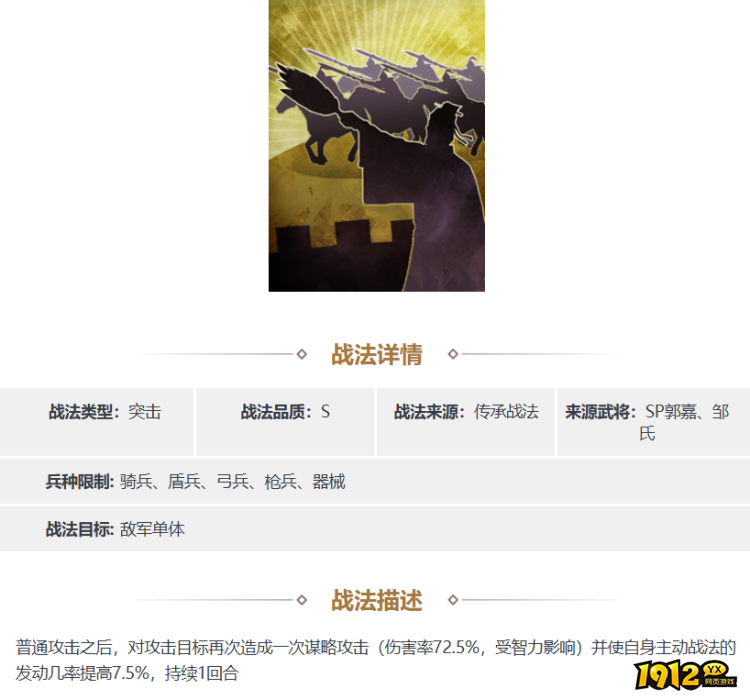 三国志·战略版先成其虑战法怎么样 三国志·战略版先成其虑战法一览